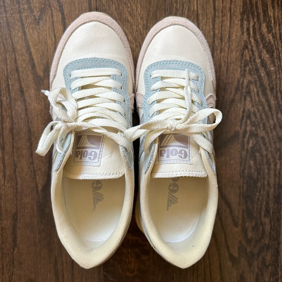 Gola Daytona Quadrant sneaker in Off-White/Blossom/Silver/Lemon in Size 6 - Picture 2 of 7